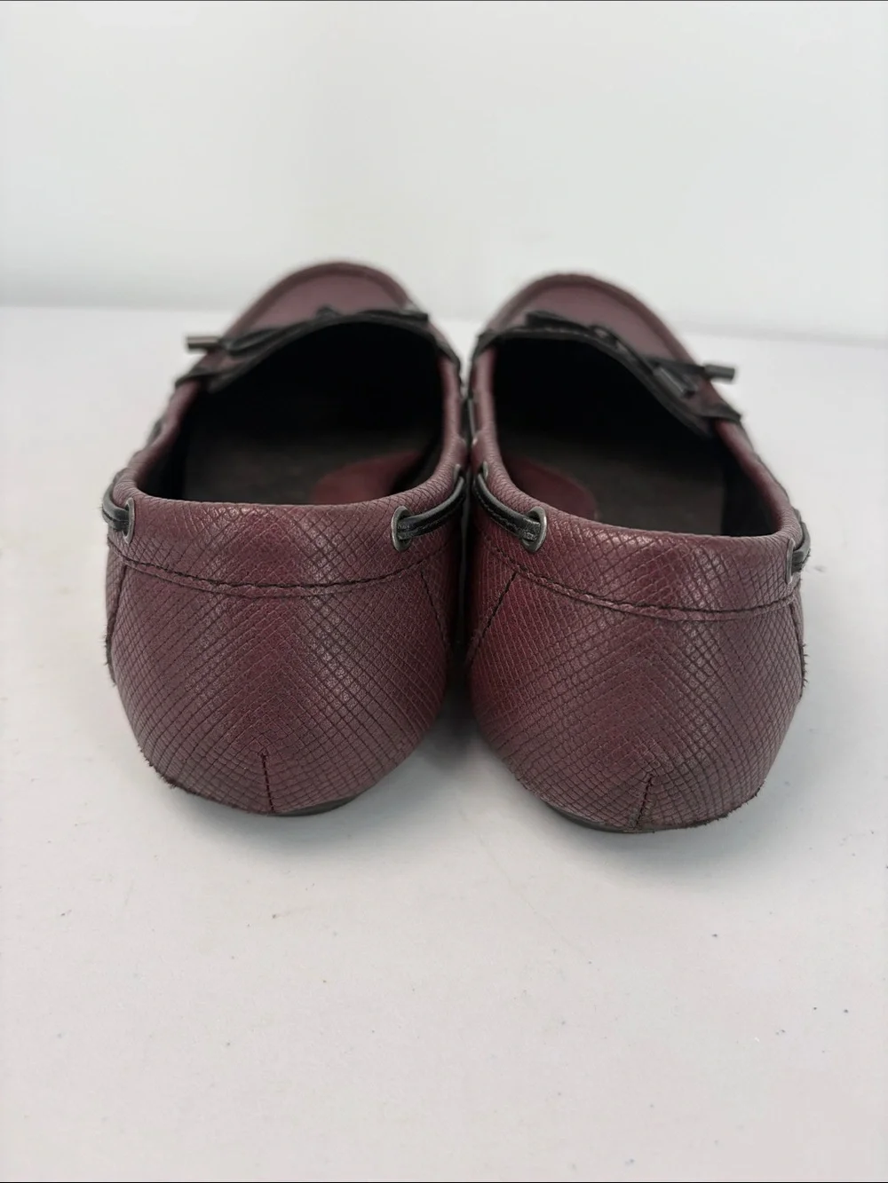 🍎 b.o.c. Burgundy Loafers driving moccasin.